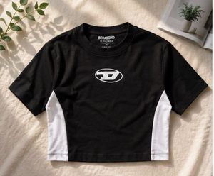 Black & White Cropped T-Shirt