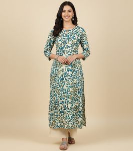 Floral Print Kurta Pure Cotten XXL