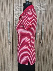 Classic Striped Polo T-Shirt