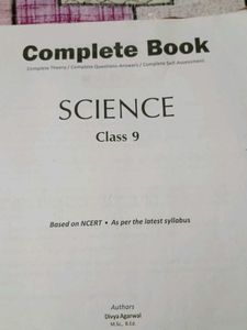 Complete Science Book for Class IX