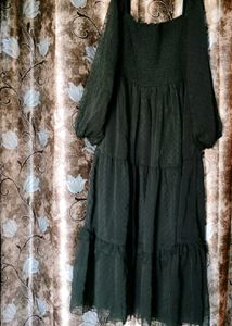 🖤 BLACK Chiffon Dress
