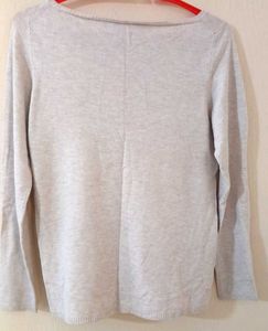 Soft Grey Knit Sweater