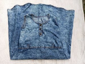 Blue Denim Wash Dress