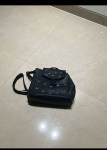 Black Studded Mini Backpack