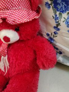 Adorable Red Teddy Bear Plush Toy