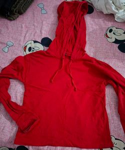 Vibrant Red Hoodie