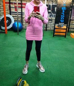 Pink 'Girl Power' Hoodie Dress