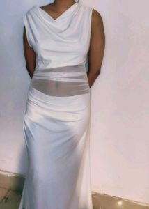 Elegant White Off Shoulder Dress