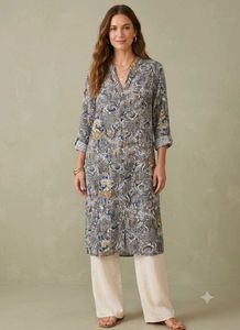 Chic Paisley Print Button-Down Dress