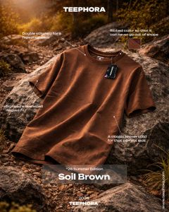 Soil Brown Oversized T-Shirt