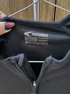 Black Zip-Up Athletic Jacket