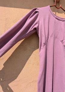 Cute Lilac Midi Dress new Year Party