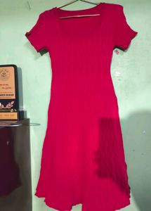 Red Knit Dress