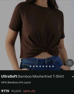 UltraSoft Mocha Knot T-Shirt