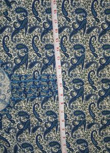 Blue &amp; white Paisley Print Kurta