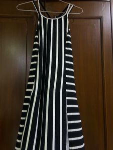 Stylish Striped Maxi Dress - New