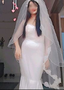 Elegant White Wedding Dress