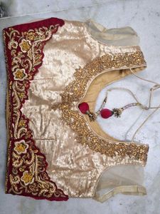 Stunning Pink Lehenga with Gold Embellishments