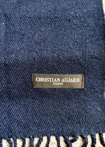 Christian Aujard Navy Scarf