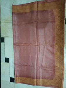 Elegant  paper Silk Saree with weave print border