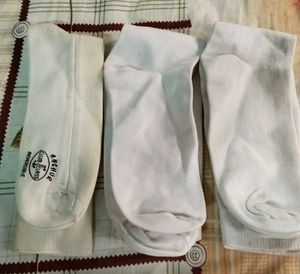 Vintage White Socks Set Of 3