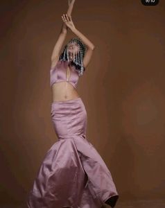 Designer skirt top set