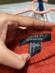 Forever21 Orange Knit Tank Top
