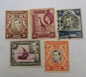 1950-60s Vintage Kenya Uganda,Tanganyika Stamp