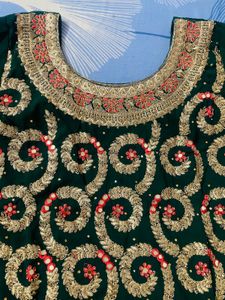 Emerald Green Embroidered Salwar Kameez
