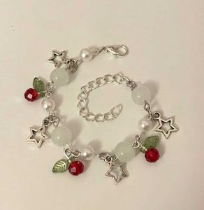 Cute Cherry & Star Charm Bracelet
