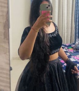 Elegant Black Lehenga Choli Set