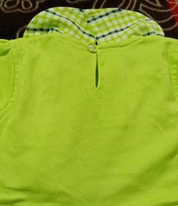 Cute Green Baby Dress with Matching Bag