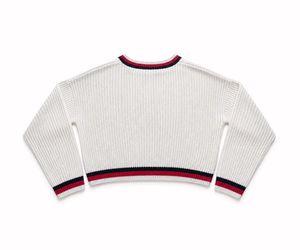 IVORY CROPPED KNIT SWEATER