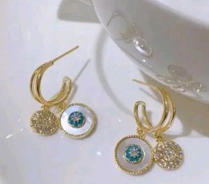 Evil Eye Charm Korean earrings
