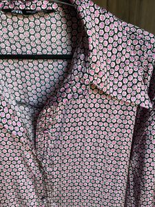 Zara satin button down shirt
