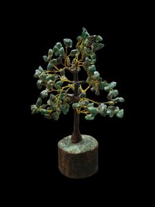 Powerful GreenJade SemiPrecious Gemstone Tree