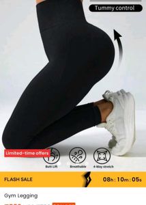 Black Seamless Gym Leggings