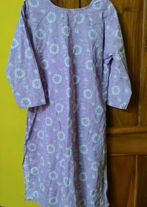Beautiful Purple Floral Kurta Set