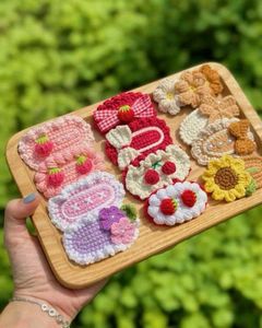Handmade Crochet Hair Clips Set ☺️
