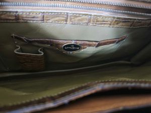 Vintage Alligator Top Handle Bag