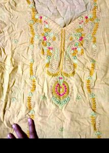 Embroidered Cotton Kurta