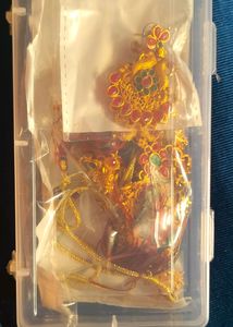 Double Neck Piece Fancy Jewellery Set