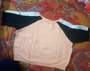 Ajile Active Peach Crop Top