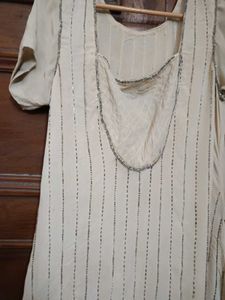 Handwork Threadwork Georgette Kurti