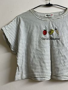 Cute Crop Top Style T-Shirt