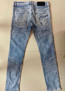 Men's Blue Washed Jeans