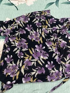 12/13 girl Trendy Floral Shirt top