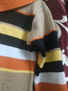 Knit Sweater Top Stylish &amp; Multicolored
