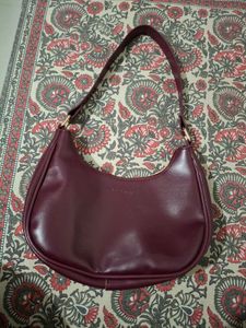 Stylish Maroon Hobo Bag
