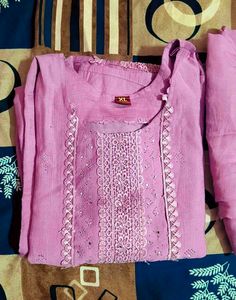 Elegant Lavender Kurta Set with Dupatta